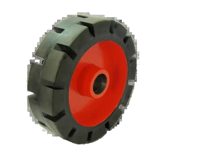 Rubber Bonded Cast Iron Trolley Wheel