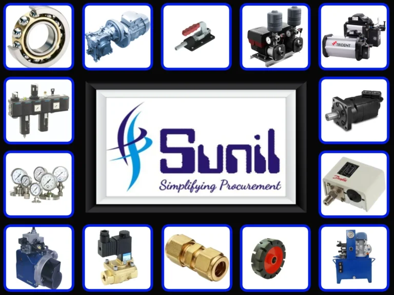 Sunil Commercial Corporation complete industrial product range bearings gearbox toggle clamp pump FRL hydraulic motor pressure gauge burner solenoid valve castor wheel power pack supplier Jodhpur