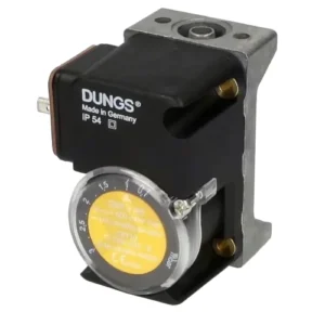 Dungs GWB series gas pressure switch IP54 made Germany 0.1 to 3 mbar adjustable yellow dial burner boiler furnace supplier Jodhpur