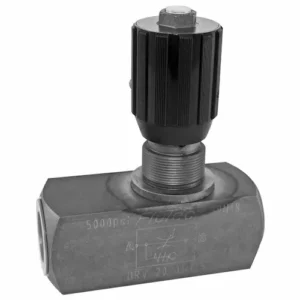 HYDAC Flutec DRV-20-01 flow control needle valve reverse check DN18 G1 BSP 350 bar 5000 PSI Parker NFCC Sun FDCB equivalent supplier Jodhpur