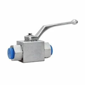 HYDAC Flutec KHB high pressure hydraulic ball valve 2-way block body BSP 1/4 to 1 inch 500 bar steel lever handle Parker HAWE equivalent supplier Jodhpur